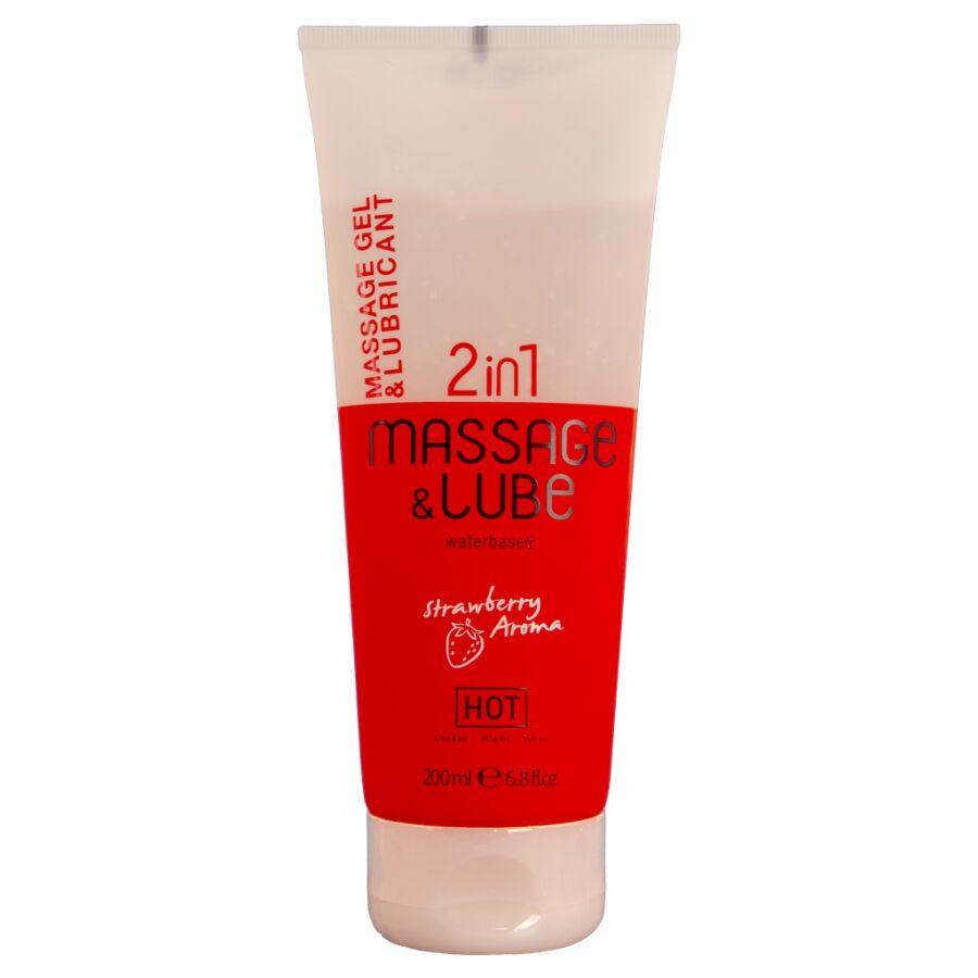 HOT – MASSAGE & GLIDE GEL 2IN1 FRAGOLA 200 ML HOT – MASSAGE & GLIDE GEL 2IN1 FRAGOLA 200 ML