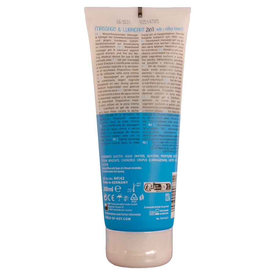 HOT - MASSAGE & GLIDE GEL 2IN1 TOCCO SETOSO 200 ML - immagine 2
