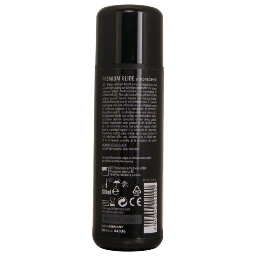 HOT - LUBRIFICANTE A BASE DI SILICONE PREMIUM SILICONE GLIDE 100 ML - immagine 3