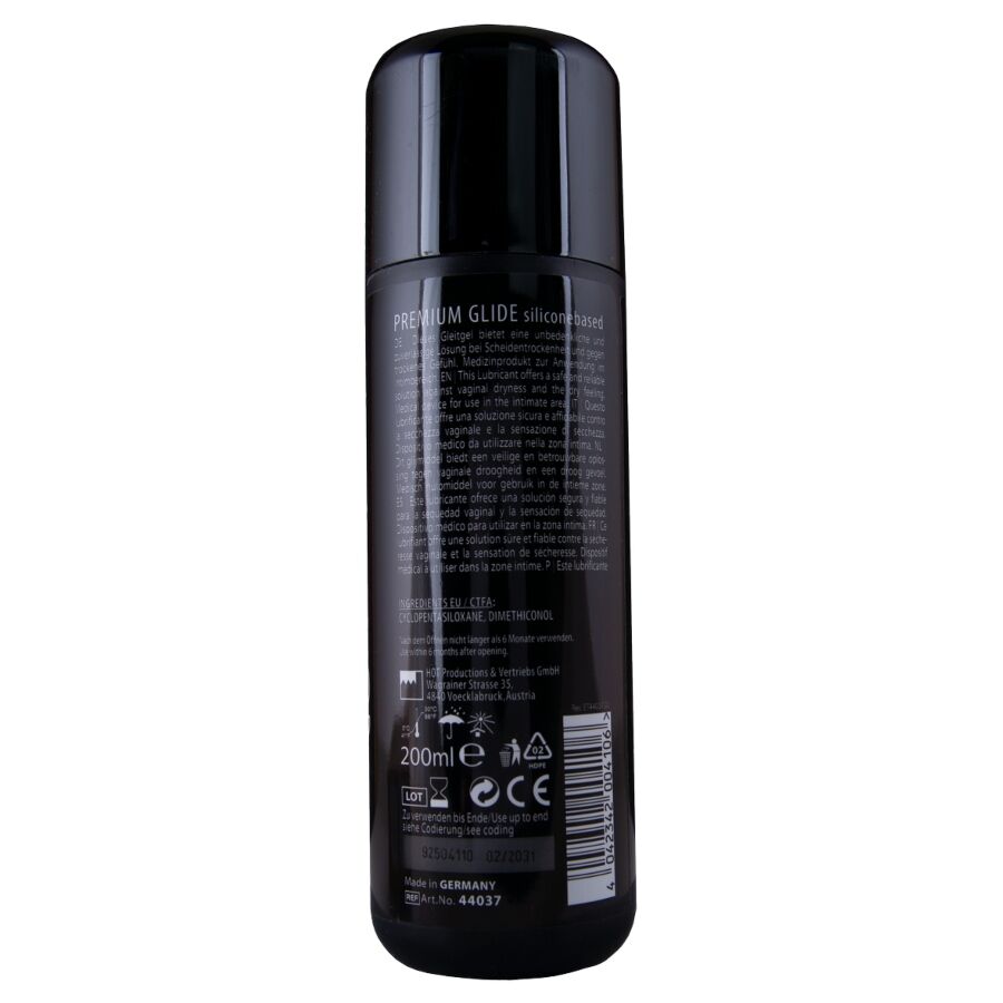 HOT - LUBRIFICANTE A BASE DI SILICONE PREMIUM SILICONE GLIDE 200 ML - immagine 2