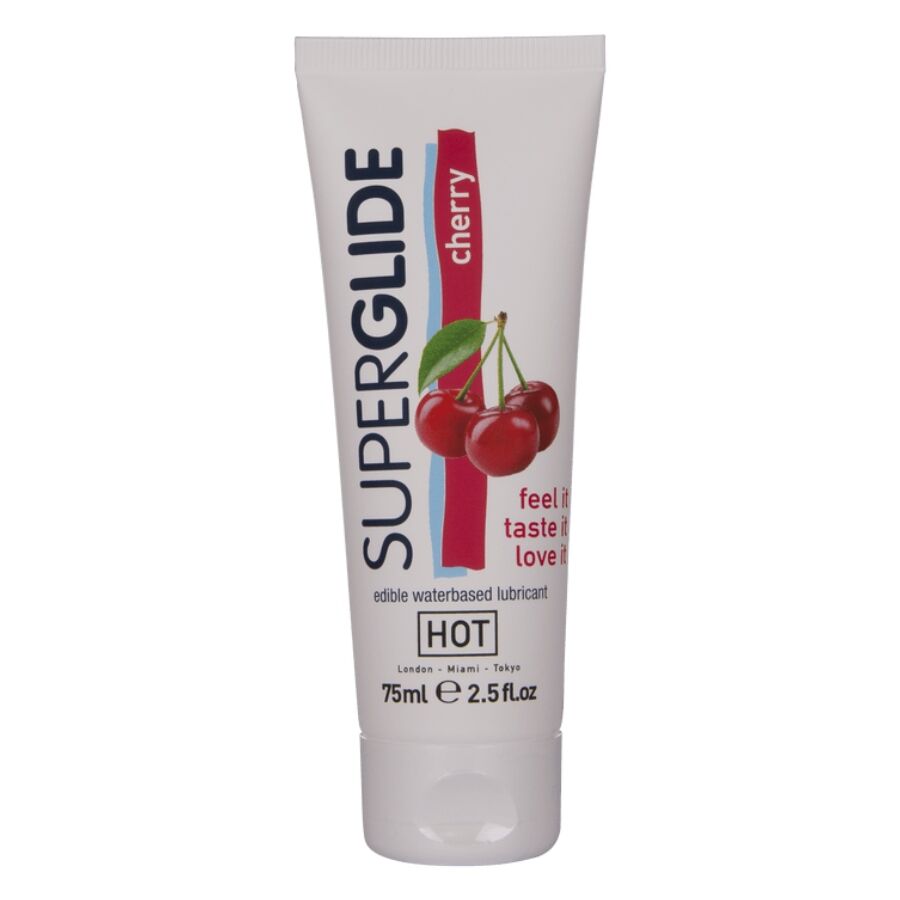 HOT – SUPERGLIDE LUBRIFICANTE COMMESTIBILI A BASE D’ACQUA CILIEGIA 75 ML