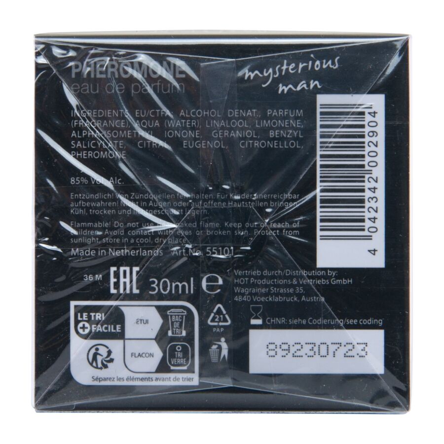 HOT - PROFUMO AI FEROMONI LONDRA UOMO MISTERIOSO 30 ML - immagine 5