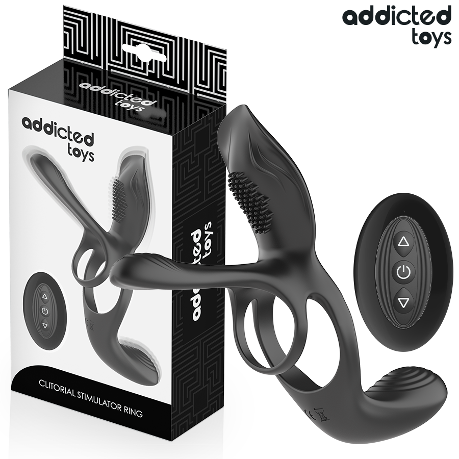 ADDICTED TOYS – DOPPIO ANELLO PER PENE CON STIMOLATORE CLITORIDEO