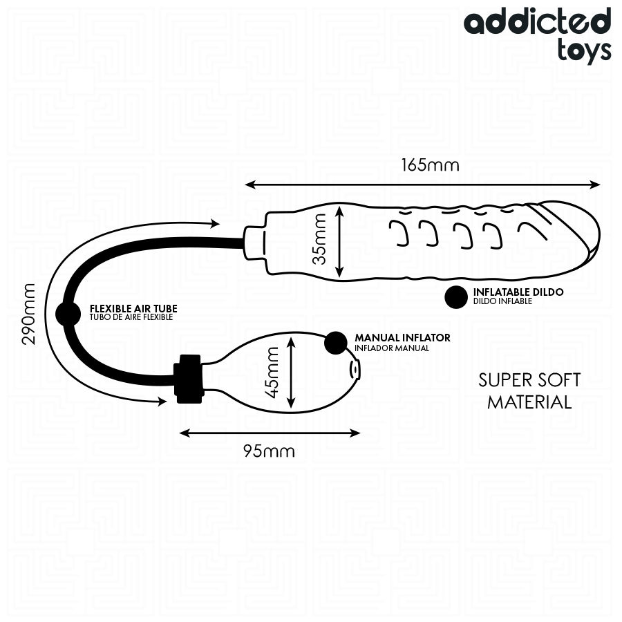 ADDICTED TOYS - DILDO INFLABLE MODELO 1 - immagine 2