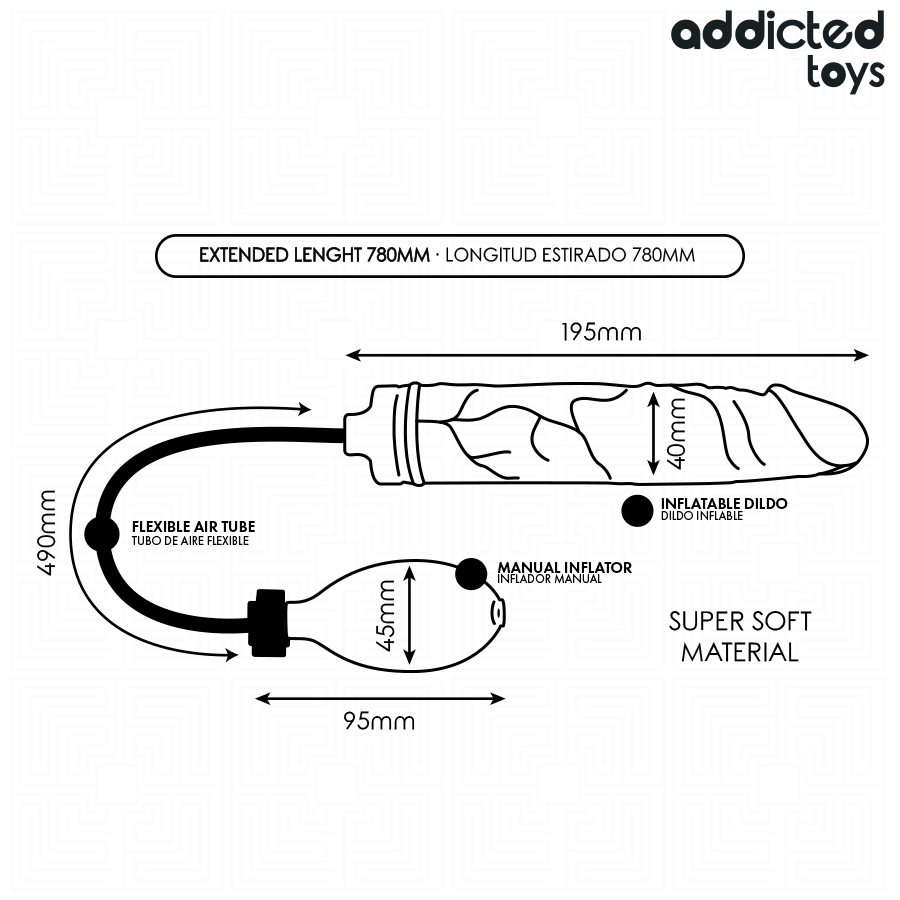 ADDICTED TOYS - DILDO INFLABLE MODELO 2 - immagine 2