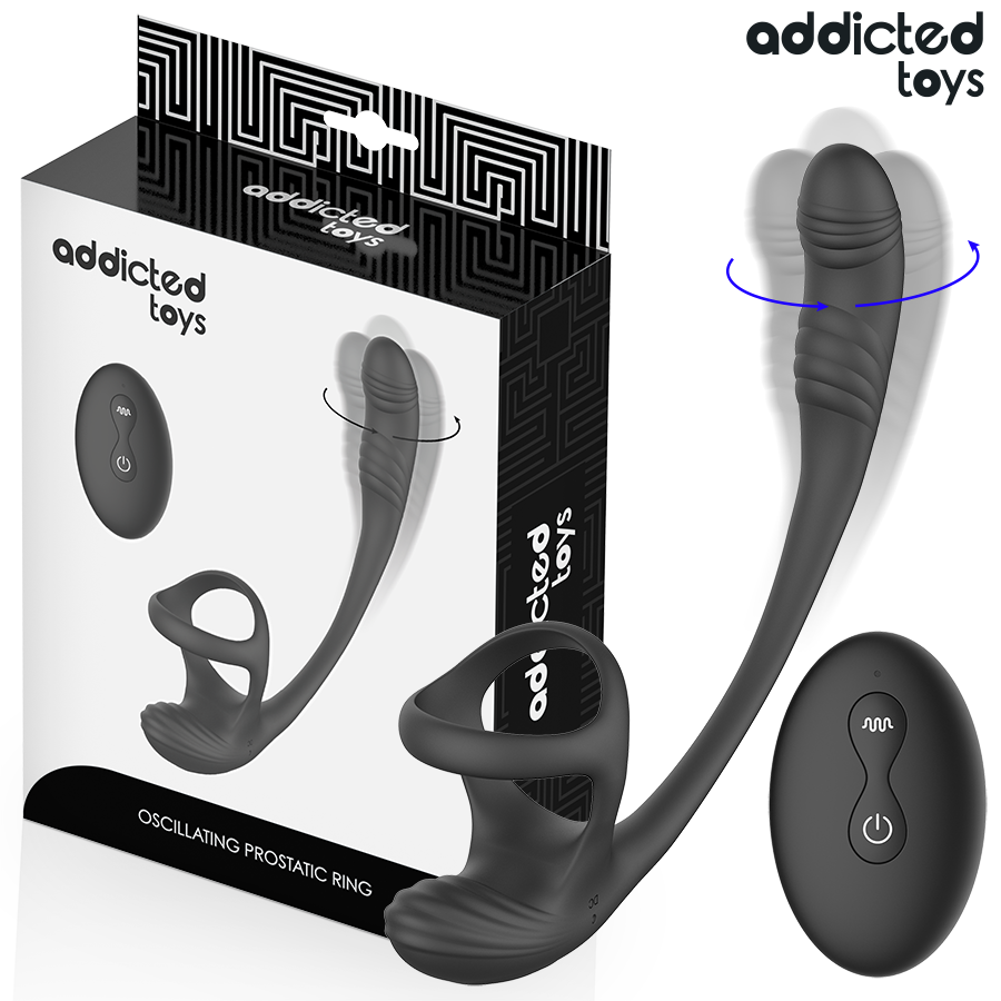 ADDICTED TOYS – PLUG ANALE CON VIBRAZIONE E OSCILLAZIONE A 360º E STIMOLATORE DEI TESTICOLI ADDICTED TOYS – PLUG ANALE CON VIBRAZIONE E OSCILLAZIONE A 360º E STIMOLATORE DEI TESTICOLI