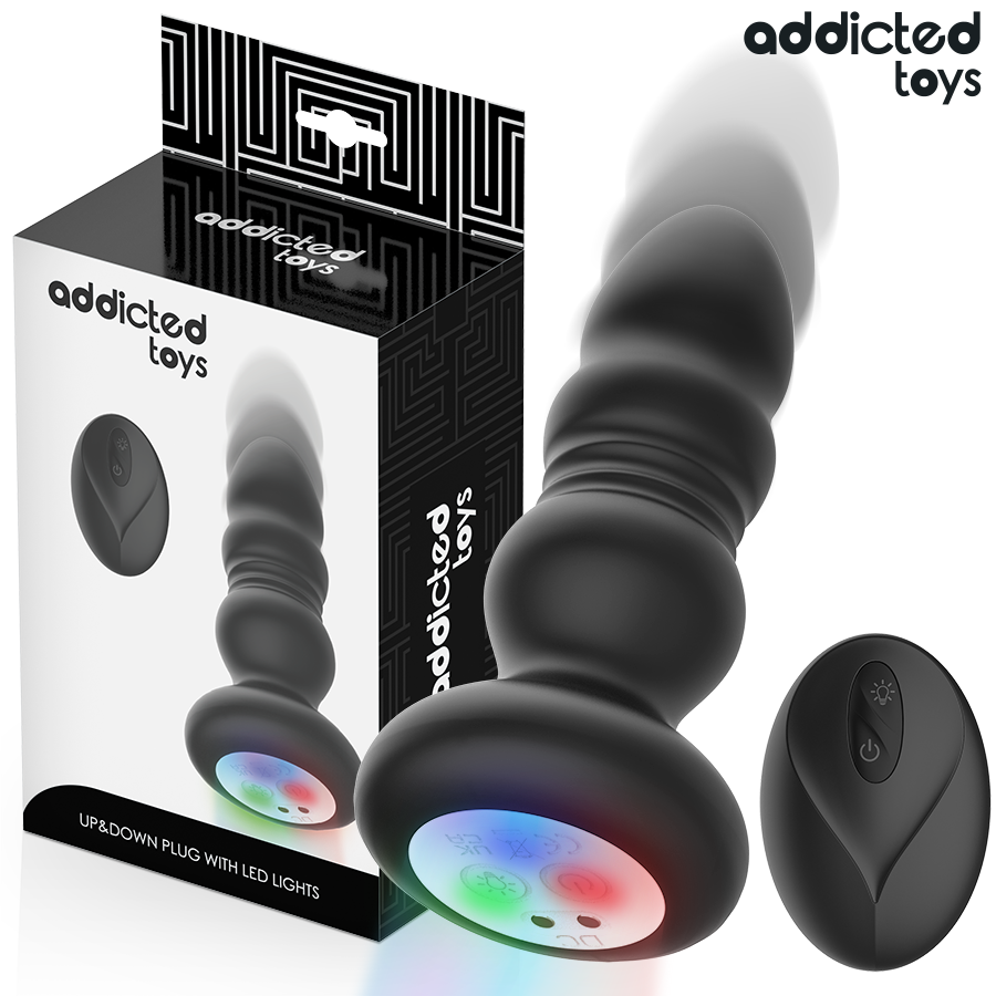 ADDICTED TOYS – TAPPO ANALE ROTANTE E VIBRANTE, LUCE LED, TELECOMANDO ADDICTED TOYS – TAPPO ANALE ROTANTE E VIBRANTE, LUCE LED, TELECOMANDO