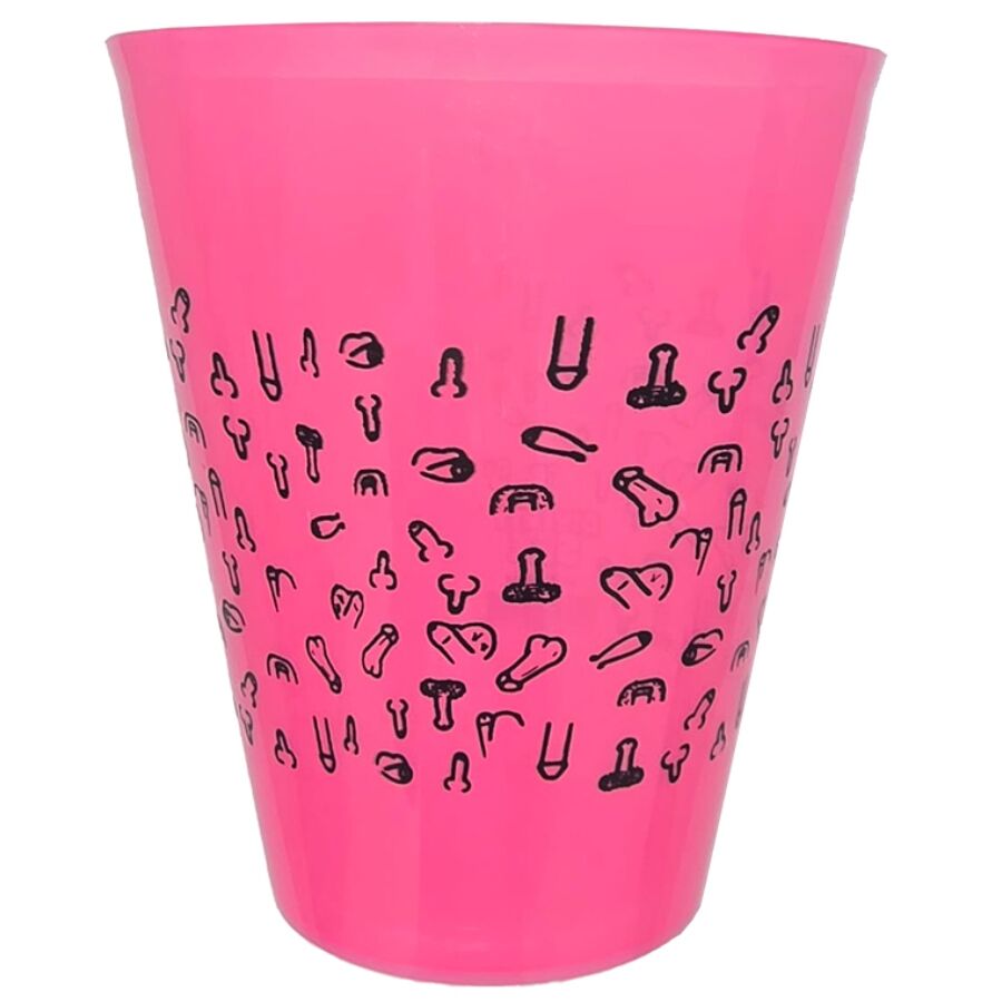 DIABLO PICANTE – TAZZA FUCSIA 500 ML CON PENI NERI