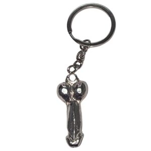 DIABLO PICANTE – LLAVERO METAL PENE PLATA