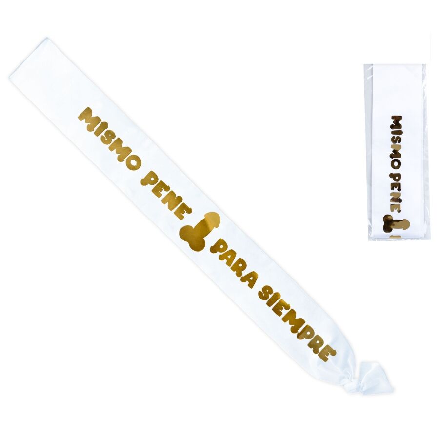 DIABLO PICANTE – FASCIA BIANCA CON PENE METALLIZZATO