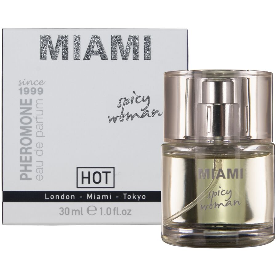 HOT – PROFUMO AI FEROMONI MIAMI SPICY WOMAN 30 ML HOT – PROFUMO AI FEROMONI MIAMI SPICY WOMAN 30 ML