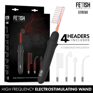 FETISH SUBMISSIVE – VIBRADOR WAND ELECTROESTIMULACIÓN ALTA FRECUENCIA