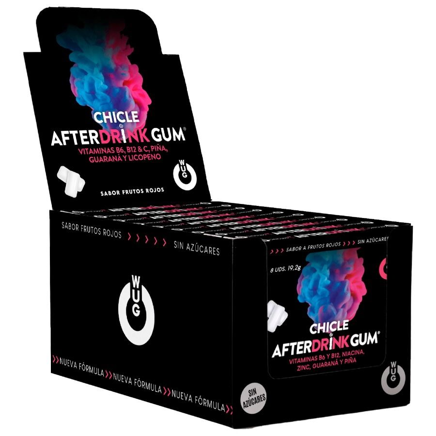 WUG GUM – AFTER DRINK DOPO SBRONZA | ESPOSITORE 12 X 8 UNITÀ