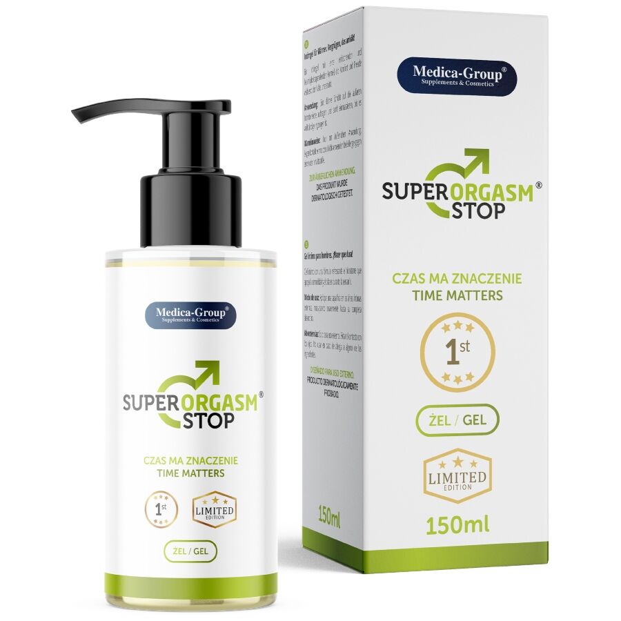 MEDICA GROUP – SUPER ORGASM STOP GEL INTIMO UOMO 150 ML MEDICA GROUP – SUPER ORGASM STOP GEL INTIMO UOMO 150 ML
