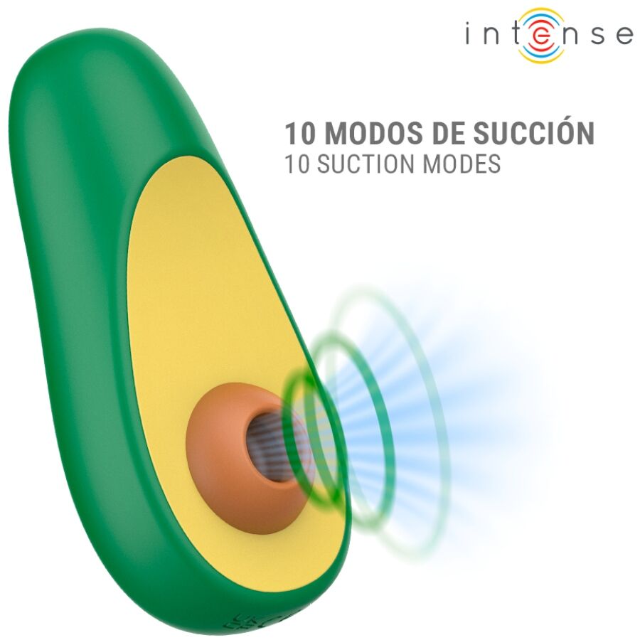 INTENSE - WAKI STIMOLATORE CLITORIDEO AD ASPIRAZIONE AVOCADO - immagine 2