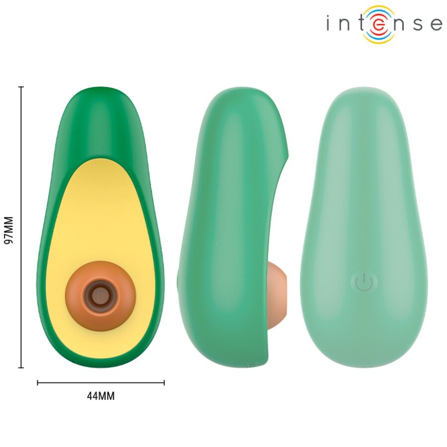 INTENSE - WAKI STIMOLATORE CLITORIDEO AD ASPIRAZIONE AVOCADO - immagine 4