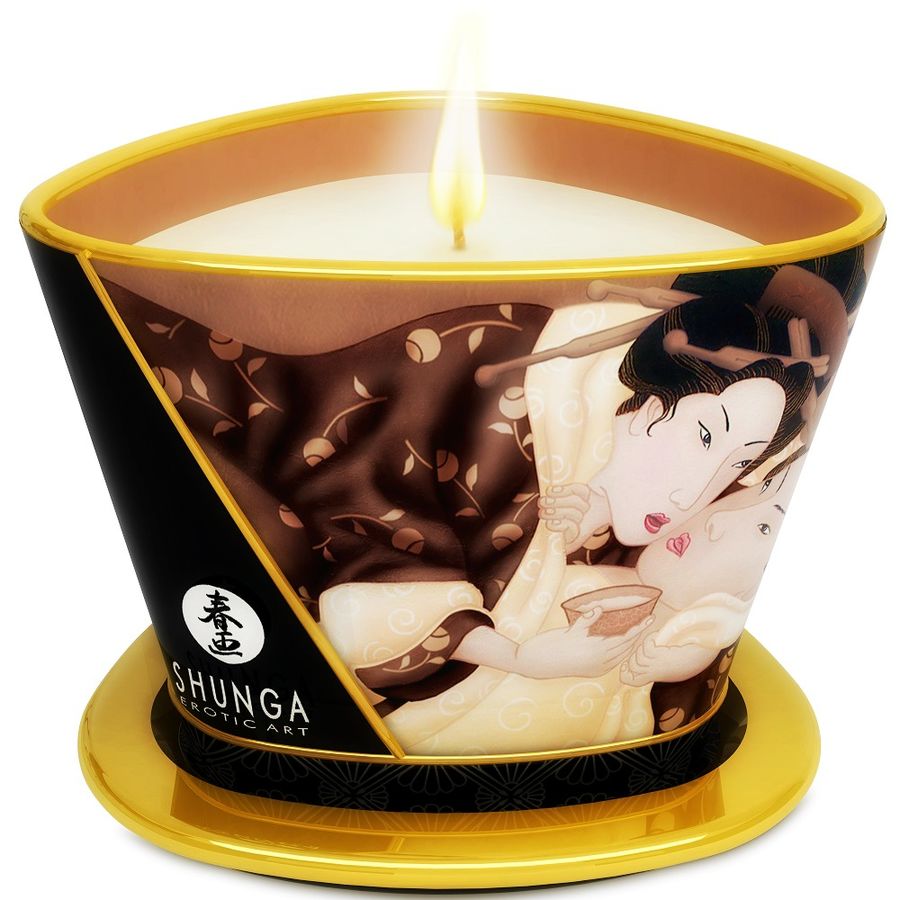 SHUNGA – MINI CARESS BY CANDELIGHT CANDELA DA MASSAGGIO AL CIOCCOLATO 170 ML