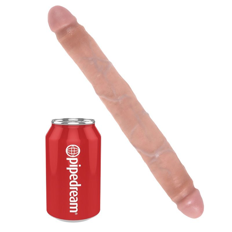 KING COCK - DOPPIO DILDO SOTTILE 30 CM - immagine 2
