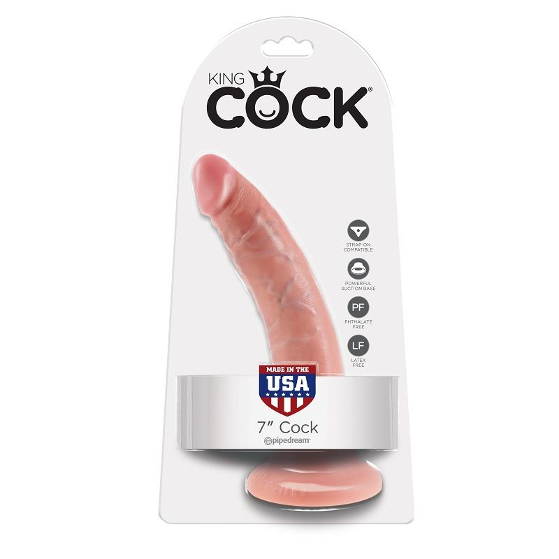 KING COCK - 7 DILDO CARNE 17.8 CM - immagine 5
