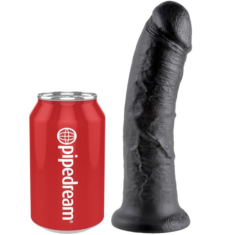 KING COCK - 8 DILDO NERO 20.3 CM - immagine 3