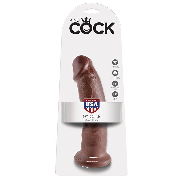 KING COCK - 9 DILDO MARRONE 22.9 CM - immagine 5