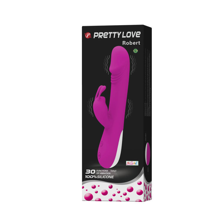 PRETTY LOVE - FLIRTAZIONE VIBRATORE ROBERT CON STIMOLATORE CLITORIDE - immagine 6