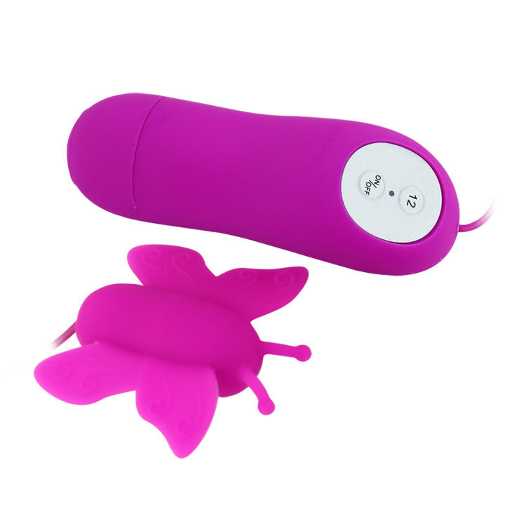 BAILE - LOVE EGGS STIMOLATORE CLITORIDE A FARFALLA 12 VELOCIT TELECOMANDO LILLA - immagine 2