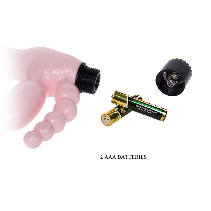 BAILE - IMBRAGATURA SENZA CORDA TPR CON VIBRAZIONE E STIMOLAZIONE ANALE 25.4 CM - immagine 5