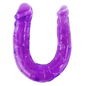 BAILE – DOPPIO DILDO IN JELLY FLESSIBILE LILLA