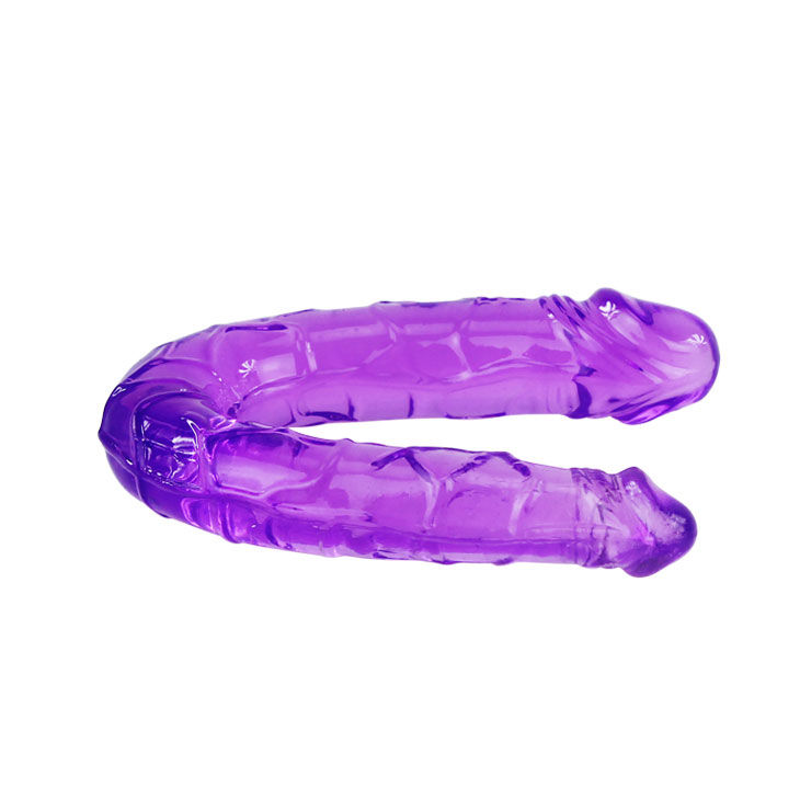 BAILE - DOPPIO DILDO IN JELLY FLESSIBILE LILLA - immagine 2
