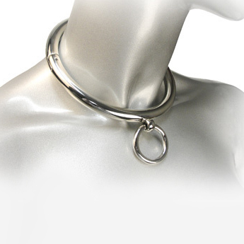 METAL HARD - COLLANA BDSM CON ANELLO 10CM - immagine 2