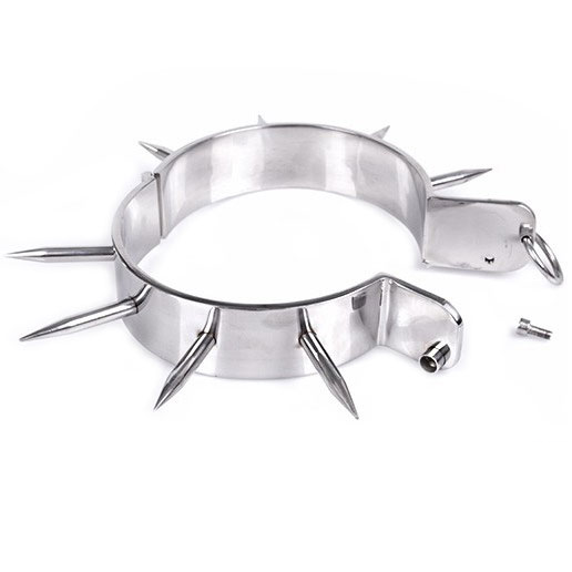 METAL HARD - COLLARE SCHIAVO BDSM CON PUNTI - immagine 2