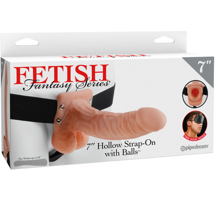 FETISH FANTASY SERIES - SERIES 7 HOLLOW STRAP-ON CON SFERE 17.8CM CARNE - immagine 2