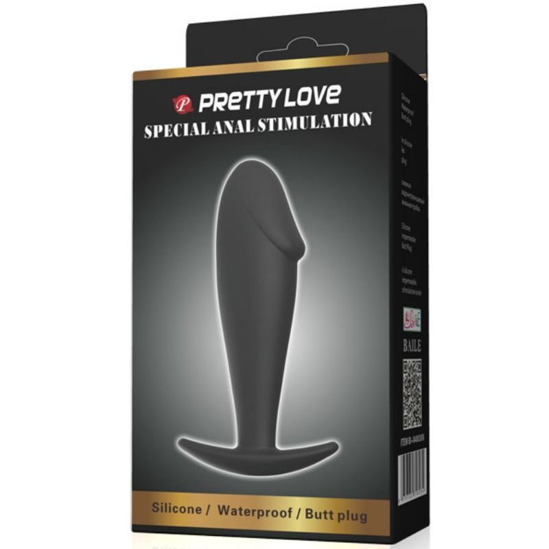 PRETTY LOVE - PLUG ANALE IN SILICONE PER PENE NERO - immagine 2