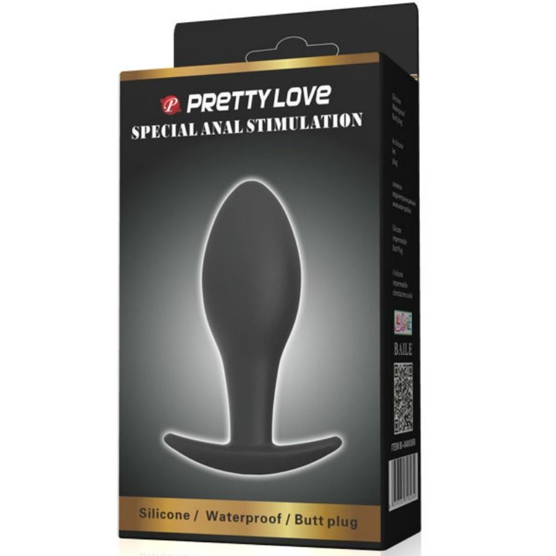 PRETTY LOVE - PLUG ANALE ANCORANTE IN SILICONE 8.5 CM NERO - immagine 6