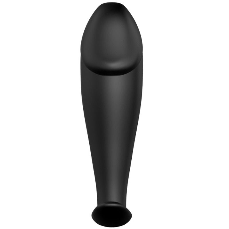 PRETTY LOVE - PLUG ANALE IN SILICONE FORMA DEL PENE E 12 MODALIT DI VIBRAZIONE NERO - immagine 2