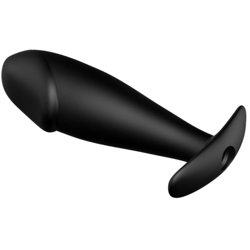 PRETTY LOVE - PLUG ANALE IN SILICONE FORMA DEL PENE E 12 MODALIT DI VIBRAZIONE NERO - immagine 3