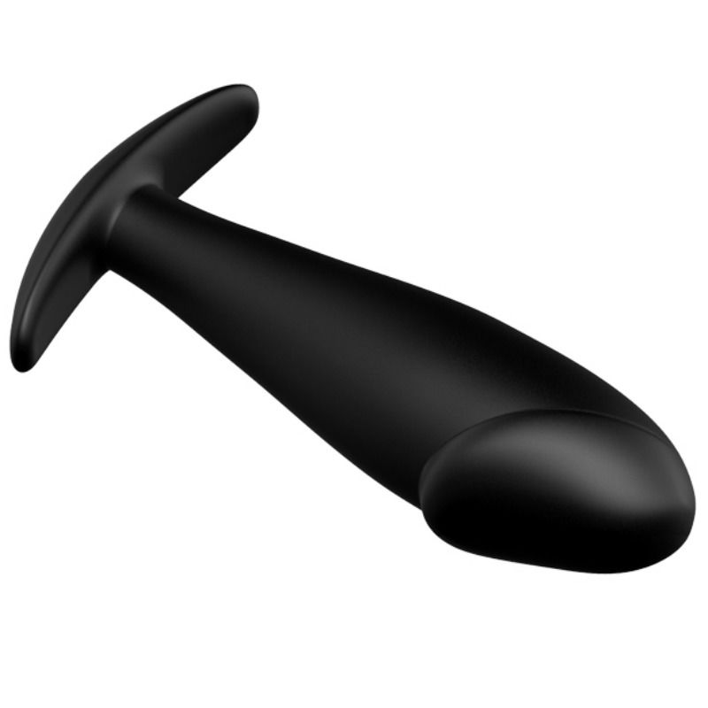 PRETTY LOVE - PLUG ANALE IN SILICONE FORMA DEL PENE E 12 MODALIT DI VIBRAZIONE NERO - immagine 8