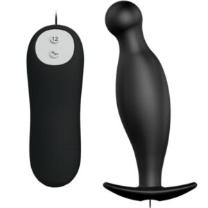 PRETTY LOVE – PLUG ANALE IN SILICONE 12 MODALIT DI VIBRAZIONE NERO