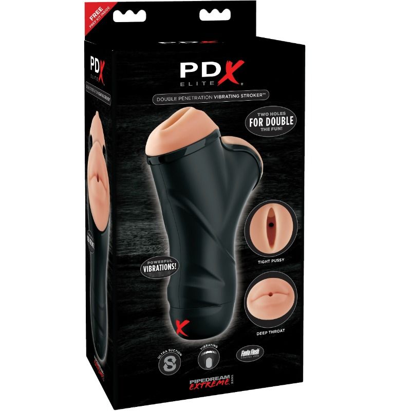 PDX ELITE - STROKER VIBRANTE A DOPPIA PENETRAZIONE - immagine 4