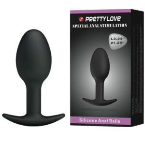 PRETTY LOVE – PLUG ANALE IN SILICONE 6.5 CM NERO