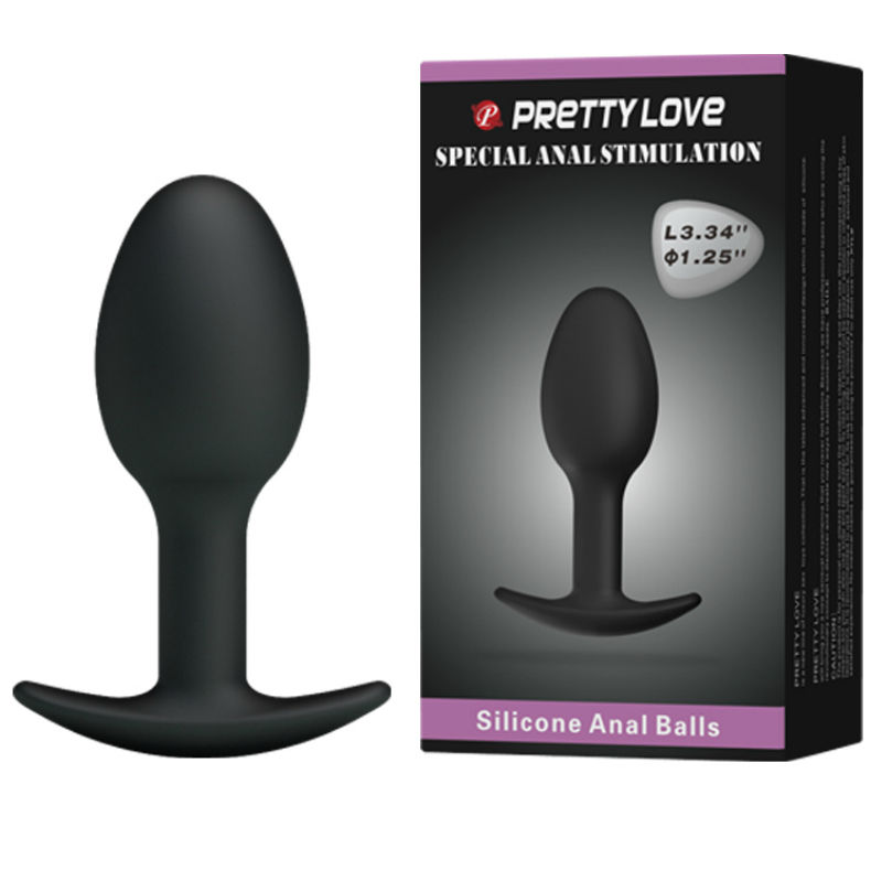 PRETTY LOVE – PLUG ANALE IN SILICONE 6.5 CM NERO