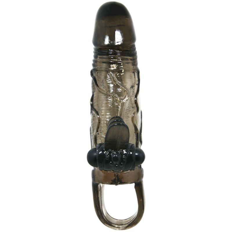 BAILE - COPRI PENE BRAVE MAN CON CLIT E STIMOLAZIONE ANALE DOPPIO BULLET NERO 16.5 CM - immagine 9