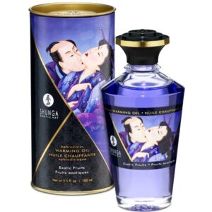 SHUNGA – OLIO DA MASSAGGIO EFFETTO CALORE SAPORE DI FRUTTA ESOTICA 100 ML