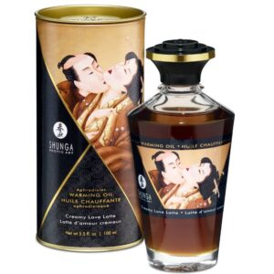 SHUNGA – OLIO DA MASSAGGIO EFFETTO CALORE GUSTO CREAMY LOVE LATTE 100 ML