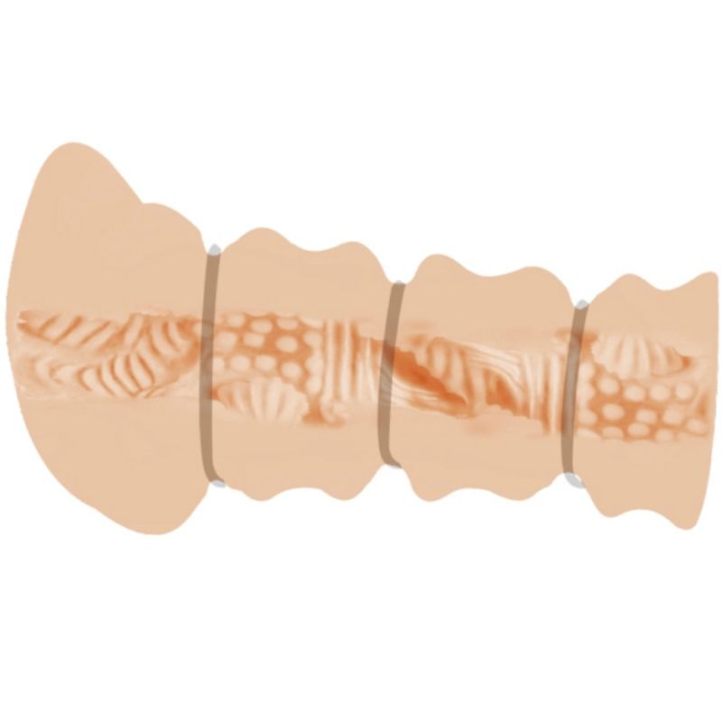 CRAZY BULL - MASTURBADOR CON ANELLI VAGINA MODELLO 2 - immagine 3