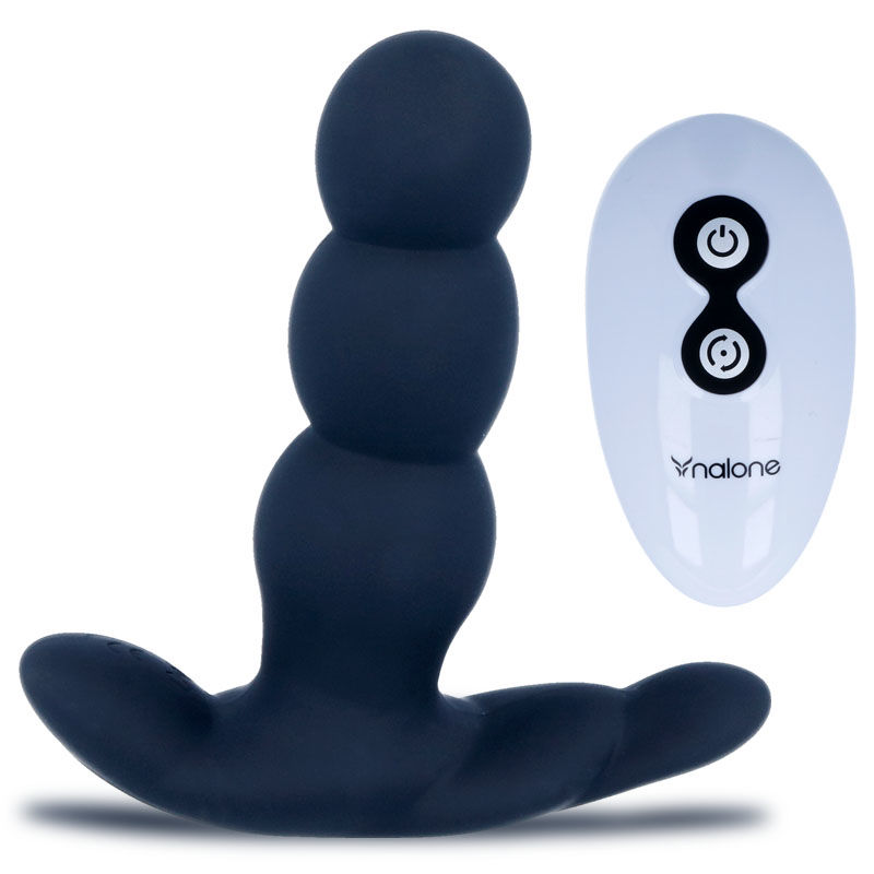NALONE – VIBRATORE ANALE PEARL TELECOMANDO NERO