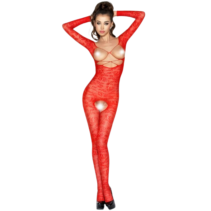 PASSION – WOMAN BS031 BODYSTOCKING ROSSO TAGLIA UNICA PASSION – WOMAN BS031 BODYSTOCKING ROSSO TAGLIA UNICA