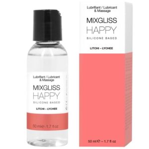 MIXGLISS – LUBRIFICANTE SILICONE HAPPY LITCHI 50 ML