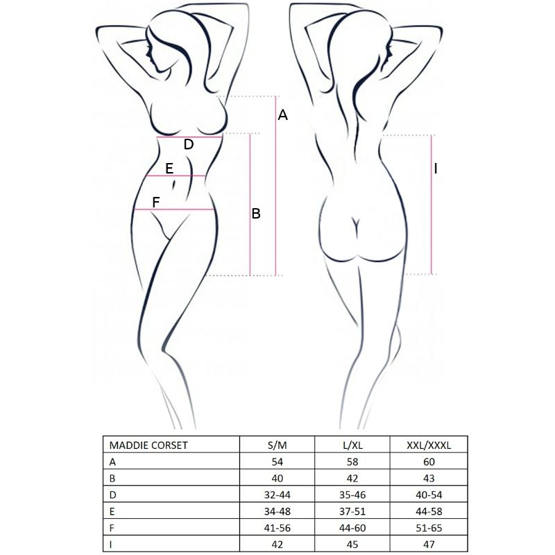 PASSION - WOMAN MADDIE CORSET NEGRO TALLA L/XL - immagine 2